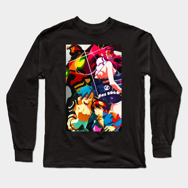 Tengen Toppa Gurren-Lagann Long Sleeve T-Shirt by TheDressCodes